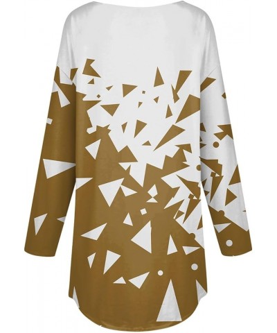 Fall Blouses for Women 2023 Long Sleeve Crewneck Basic Tops Oversized Fashion Soft Tunic to Wear with Leggings Shirts 2-earth...