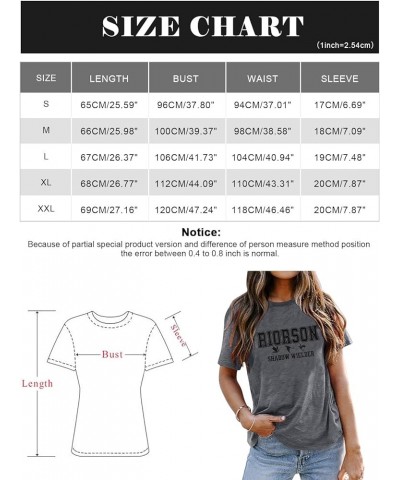 Fourth Wing Embroidered Shirt Women - Riorson Shadow Wielder Dragon Rider Graphic Tee Casual Short Sleeve Tops Dark Gray $13....