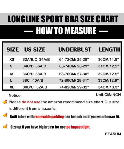 Women's Longline Sport Bra Seamless Yoga Crop Top Medium-Low Support Workout Bra 1 Indigo $10.32 Lingerie