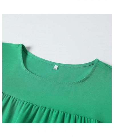 Summer Dresses for Women 2023,Plus Size Casual Cute Babydoll Dress,Tiered Ruffle Flowy Boho Beach Sundress E-green $10.56 Dre...