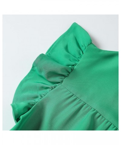 Summer Dresses for Women 2023,Plus Size Casual Cute Babydoll Dress,Tiered Ruffle Flowy Boho Beach Sundress E-green $10.56 Dre...