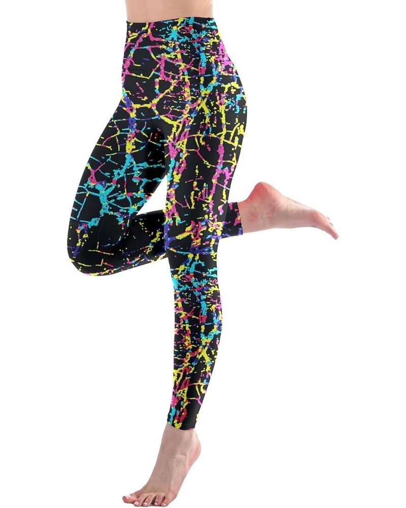Leggings for Women - High Waisted Workout Leggings for Women Running Exercise Full Length Colorline,1 Pack $7.94 Activewear