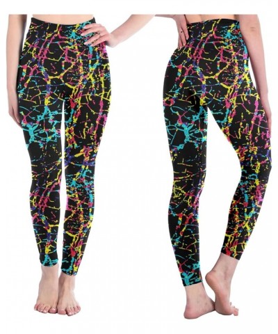 Leggings for Women - High Waisted Workout Leggings for Women Running Exercise Full Length Colorline,1 Pack $7.94 Activewear