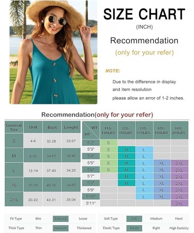Women Summer Spaghetti Strap Button Down V Neck Sleeveless Causal Beach Cover Up Dress with Pockets Leaf Print $13.96 Swimsuits