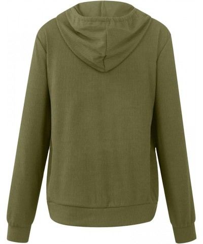 Womens Zip Up Sweatshirts Jackets Long Sleeve Casual Loose Outwear with Pockets Oversized Sweatshirt for Women 02-army Green ...