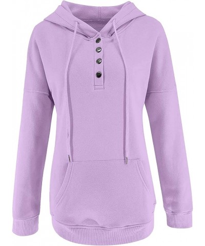 Womens Zip Up Hoodie Womens Plus Size Hooded Sweatshirt Long Sleeve Drawstring Sweatshirt Loose Sweatshirt Womens Purple 5 $5...