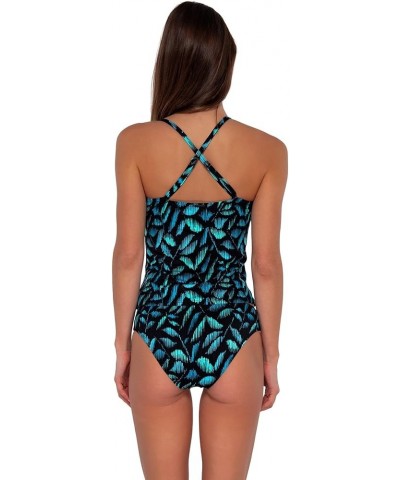 Simone Tankini Women's Swimsuit Top with Removable Cups (Bottom Not Included) Cascade Seagrass Texture $45.57 Swimsuits
