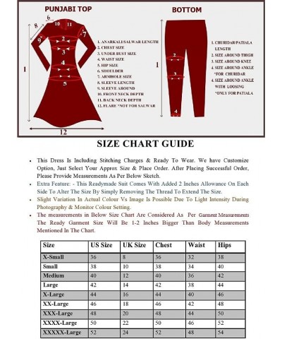 Ready to Wear Indian/Pakistani Style Ethnic Wear Party Wear Plazzo Salwar Suit for Women's Parrot Green $36.39 Suits