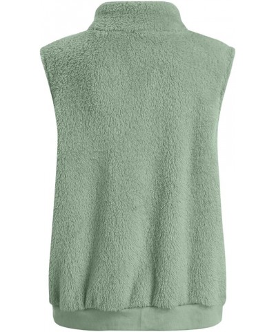 best black of friday deals 2023 womens vests outerwear puffy fleece lined Fuzzy Fleece Vest for Women Sleeveless Zip Up Sherp...