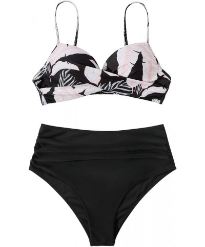 Womens Bikini Sets Swimsuits Push Up Tummy Control Modest Two 2 Piece Tankini 2024 Girls Sexy High Waisted Swimwear Beachwear...