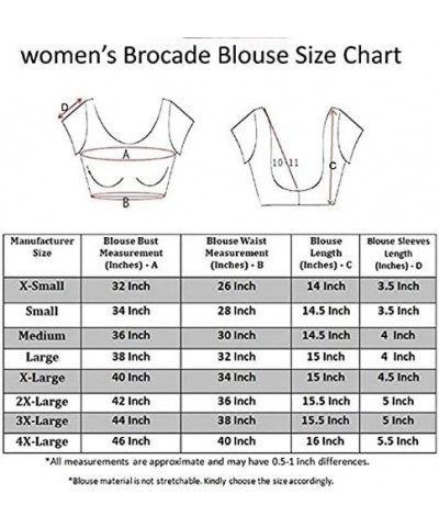 Ethnic View Readymade Blouse for Saree Indian Padded Choli Saree Blouse for Women Readymade Pink 416 $26.54 Blouses